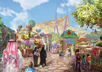 Twilight Gardens at Six Flags Qiddiya ... specially designed for younger visitors and their families.