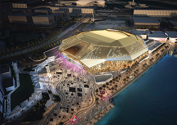 Etihad Arena ... capacity to host up to 18,000 people.