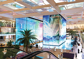 The central spine at Airport City, Jeddah.