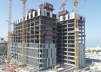 Structural works on the Justice of Palace project are almost 70 per cent complete.