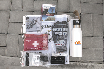 The Safety First training gift pack ... all essentials included.