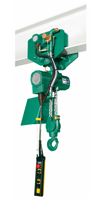 The Profi 6 TI hoist shown in motor trolley.