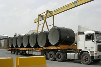 Concrete pipes in dimensions of 300 to 3,600 mm are part of T Nagadi’s wide products range.