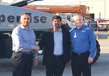 FROM LEFT: Ajmal, Ashraf, and Cooke, following the delivery of the units.