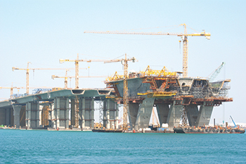 NFT worked on the bridge that connects Saadiyat Island to the capital.