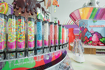 Candylicious at Dubai airport ... a whimsical candy land.
