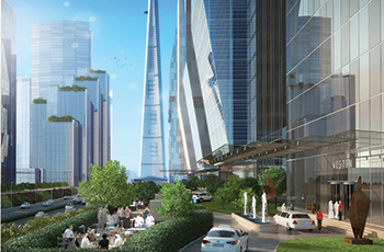An artist impression of Jeddah Economic City ... a smart, environment-friendly, resort-like, mixed-use city.