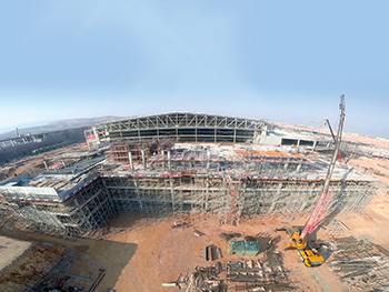 Work under way on site.