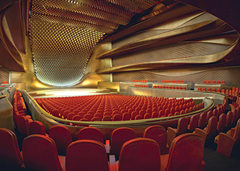 The concert hall at Shaikh Jaber Al Ahmad Cultural Centre ... stunning.