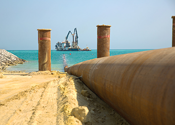 Van Oord ... engaged on KNPC’s reclamation contract.