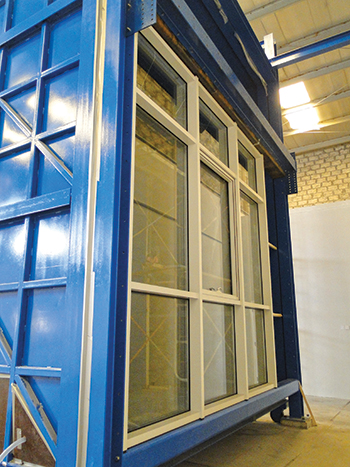 The mobile weather testing chamber.