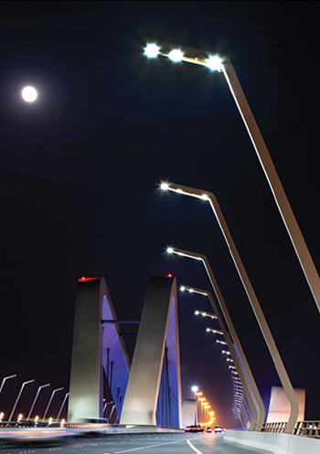 Sheikh Zayed Bridge ... LED upgrade.