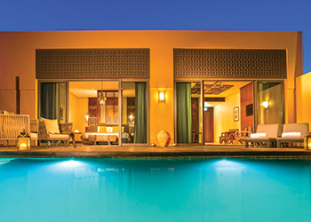 The hotel features 115 keys, including 82 deluxe rooms and 33 villas.