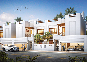 A traditional Bahraini type of villa.