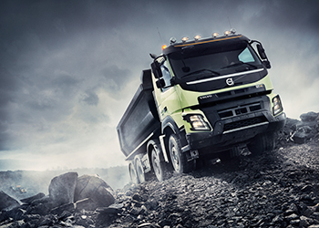 Volvo FMX with automatic traction control ... improved driveability and fuel economy.