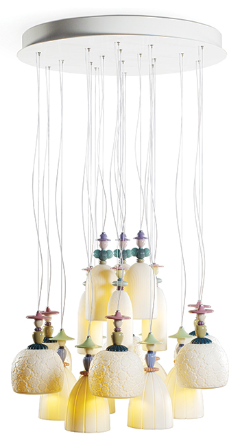 A chandelier from the Mademoiselle collection.