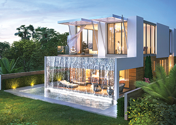 XV Villas at Akoya ... features an inverted floor plan.