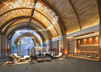 The Anantara resort ... the lobby.