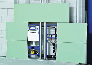 Geberit’s Duofix system ... protection against noise and fire.