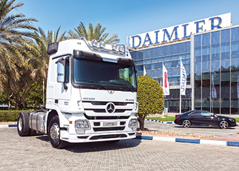 Daimler Commercial Vehicles Mena last year marked a major milestone with the sale of the 100,000th Mercedes-Benz Actros in the region to Al Khaldi.