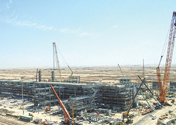 The UAE’s first nuclear power plant ... well in progress.