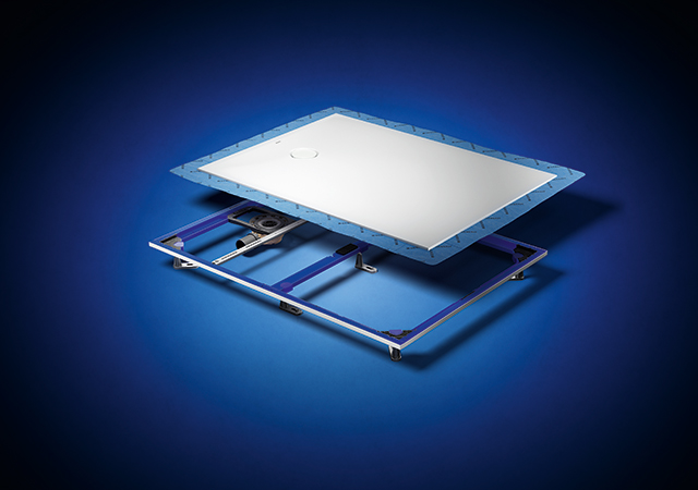 Geberit CleanFloor30 integrated with the Duofix installation frame.