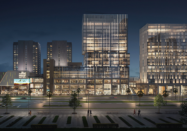 Miraf District, a 42,000-sq-m mixed-use development, in central Al Khobar. 