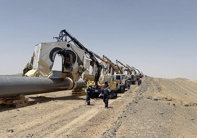 Automatic welding solutions supplied by Qapqa were deployed by L&T for the MGS Phase Three, Package Eight pipeline. 