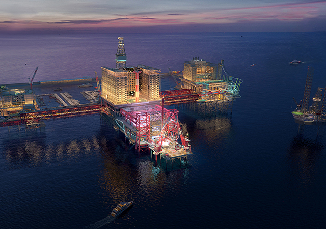 THE RIG., a one-of-a-kind adventure tourism destination, will feature three hotels, 11 restaurants, a marina, and over 70 attractions.