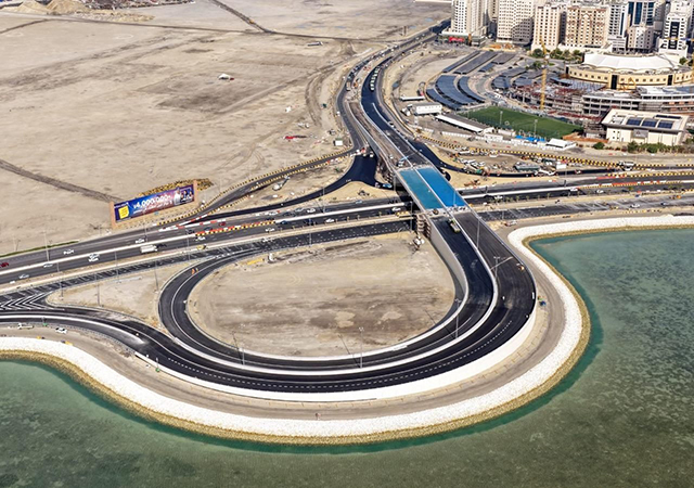 A new flyover connecting Shaikh Isa bin Salman Causeway to Avenue 105 in Busaiteen was opened last month.
