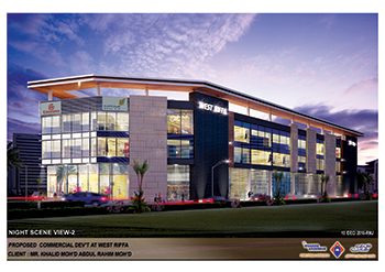A commercial development by Cebarco under way in Riffa.