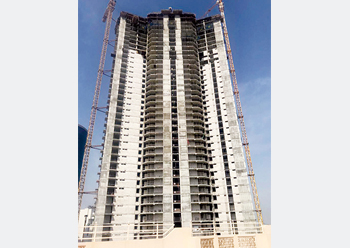 The tower will offer six levels of car-parking slots.