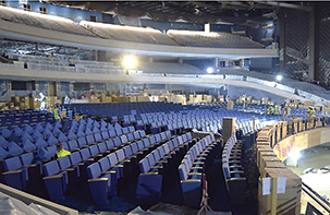 The main convention hall of the convention centre will have 3,200 seats.