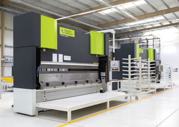 Hormann’s new 4,800-sq-m production line in Jebel Ali.