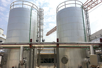 Storage tanks fabricated for STC.
