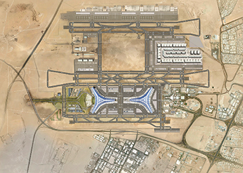 The new T2 terminal is taking shape at Kuwait International Airport.