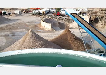 AquaCycle overflow and conveyor at work at Asco’s facilities in Kuwait.