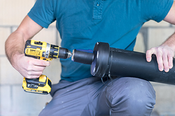 Geberit’s pipe scraper ... used to remove the oxidation layer on HDPE and Silent-db20 pipe ends and fittings.