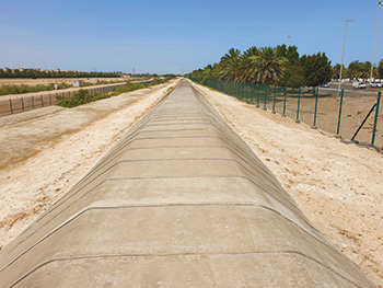 CC and CCH are used for bund lining, containment, channel lining and slope protection in the region.