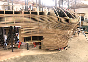 The Alliance Theatre ... wooden interior created using Faro workflows.