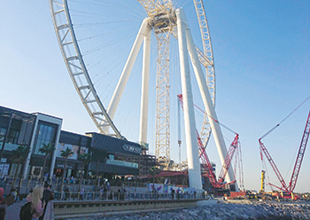 The world’s tallest observation wheel ... located on Bluewaters. 