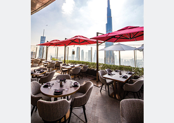 Ce La Vi in Dubai ... located on the 54th floor of the Skyviews Address hotel.