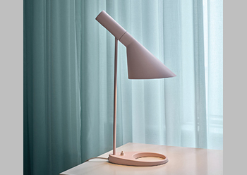 AJ Mini Table Lamp ... in the new Pale Rose colour.