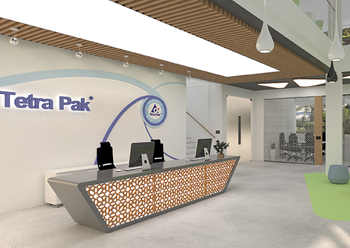 CK Architecture is involved in renovation work at a Tetra Pak facility.