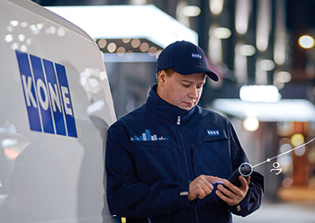 Kone 24/7 Connected Services enables faults to be predicted before they happen.