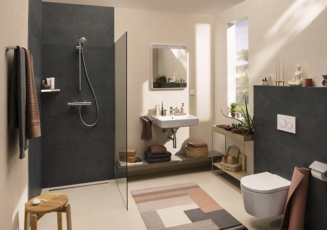 Xanuia fosters a holistic bathroom experience that integrates seamlessly with other hansgrohe products.