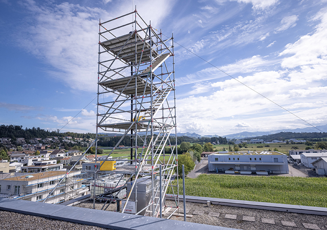 The Silent-db20 SuperTube was put through its paces in a test tower at the Geberit headquarters.