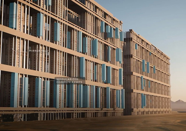 Modular assets will be assembled off-site and transported into place.