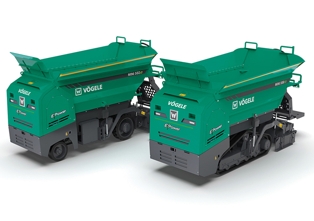The Mini 500e and Mini 502e mini class pavers.