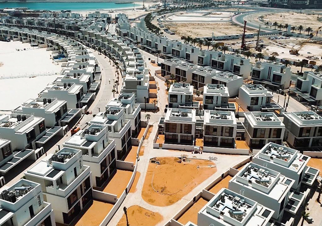 Danah Bay community by Dubai Investments ... under construction in Ras Al Khaimah.